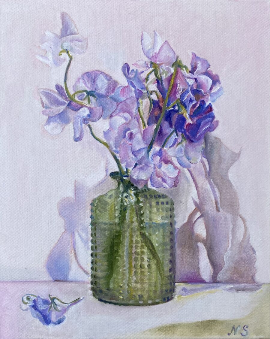 Pois de senteur dans un vase