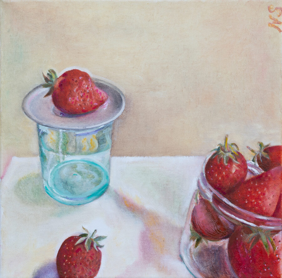 Nature morte aux fraises