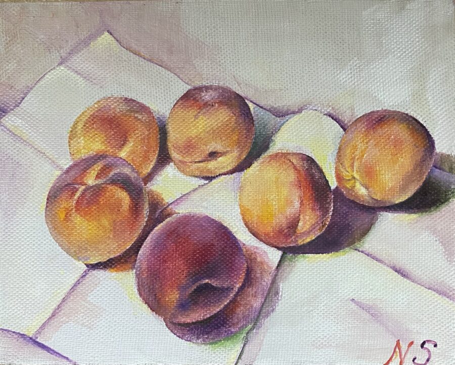 Still Life with Peaches