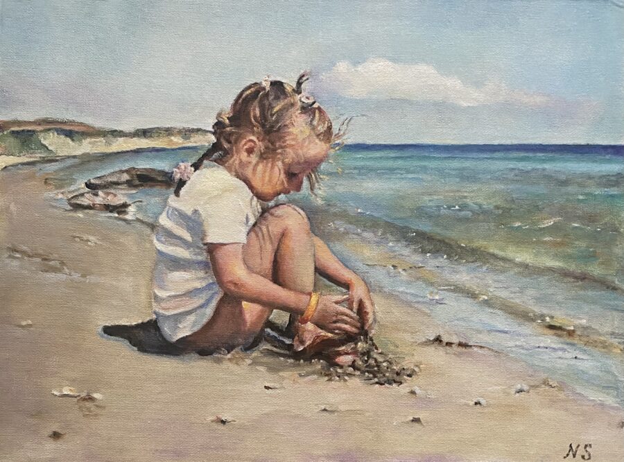 La fille et la mer